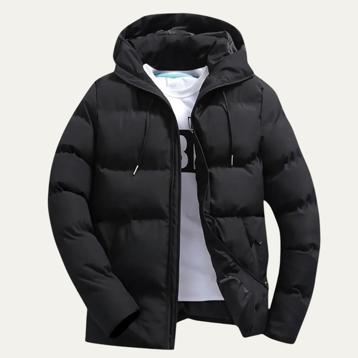 Edinburgh Herren Vattentät Parka - Hoodie Puffer Vinterjacka för ultimat skydd och komfort