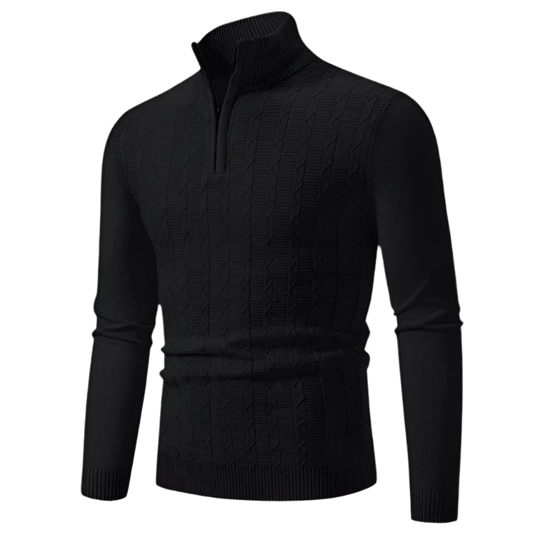 Pull-over för män Courchevel med halv-zip, stilren och ultimat komfort