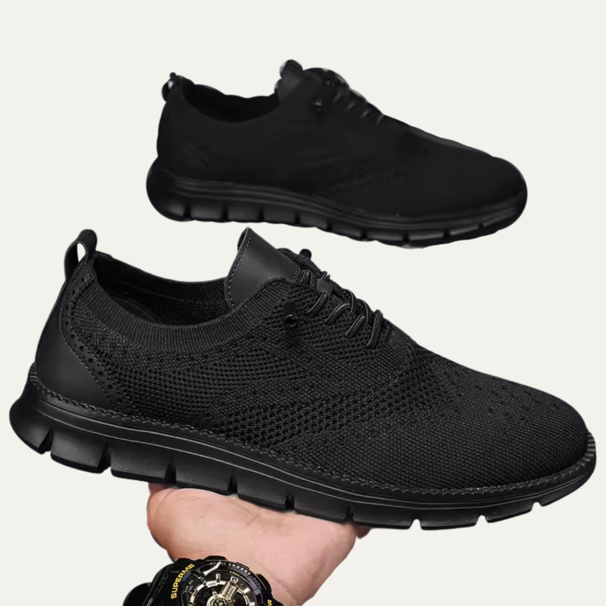 The Hawthorne - Herr Lätta ventilerade stickade sneakers