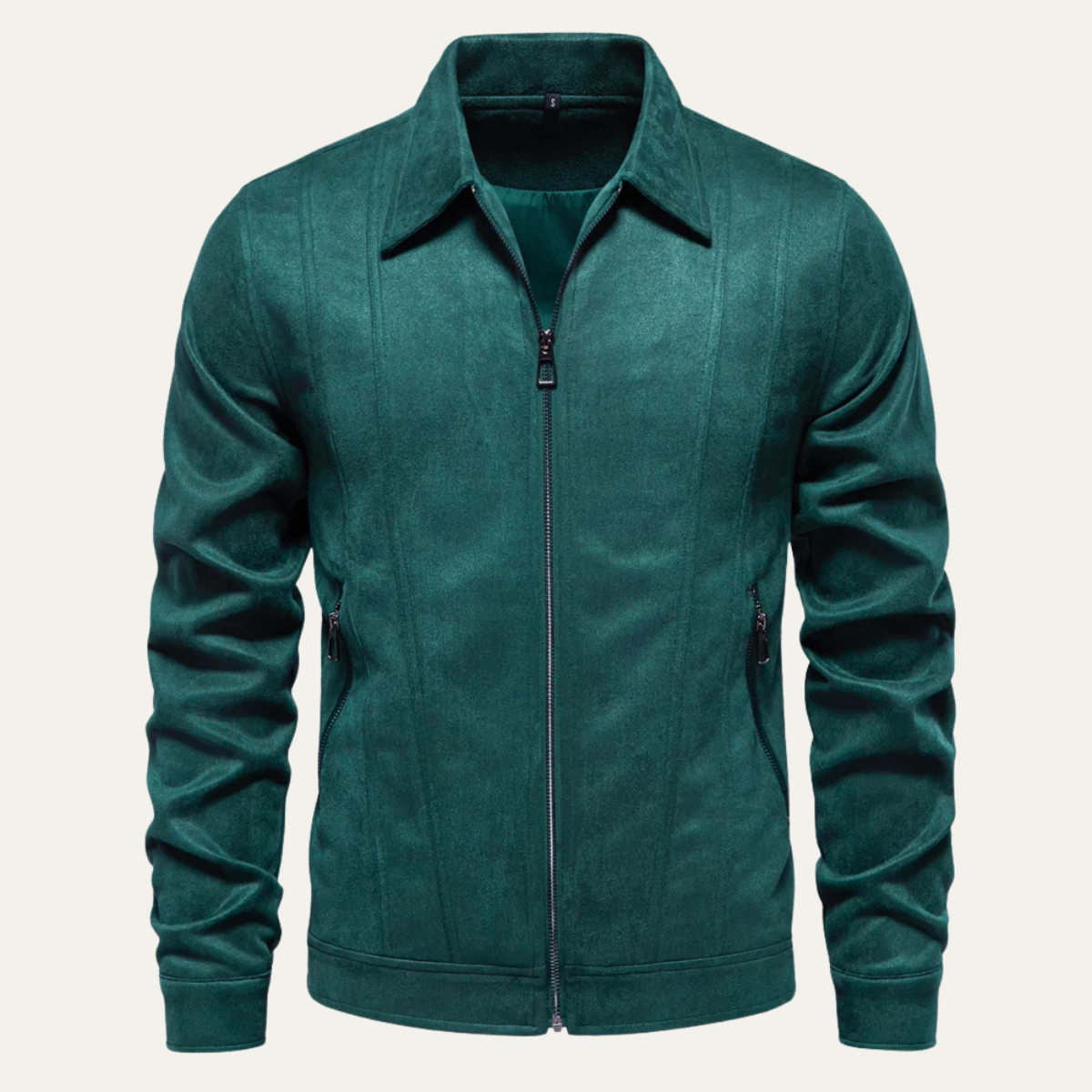 The Northgate - Herr Casual Zip Up Biker Läderjacka