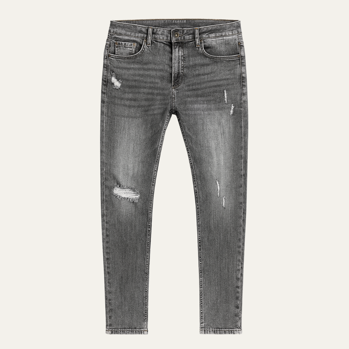 Rome Herrar Slim Fit Denim Jeans - Modisch stretch-byxa för en stilfull look