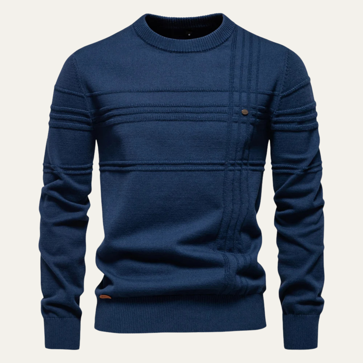 Windsor-rundkrage polotröja för män – Elegant komfort och modern stil