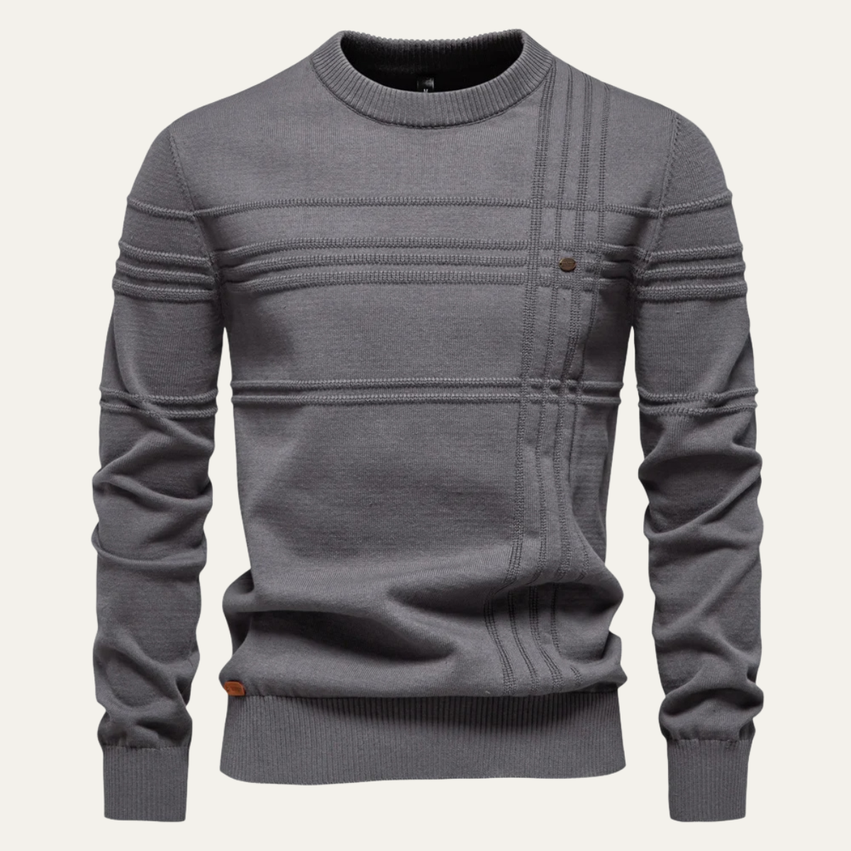 Windsor-rundkrage polotröja för män – Elegant komfort och modern stil