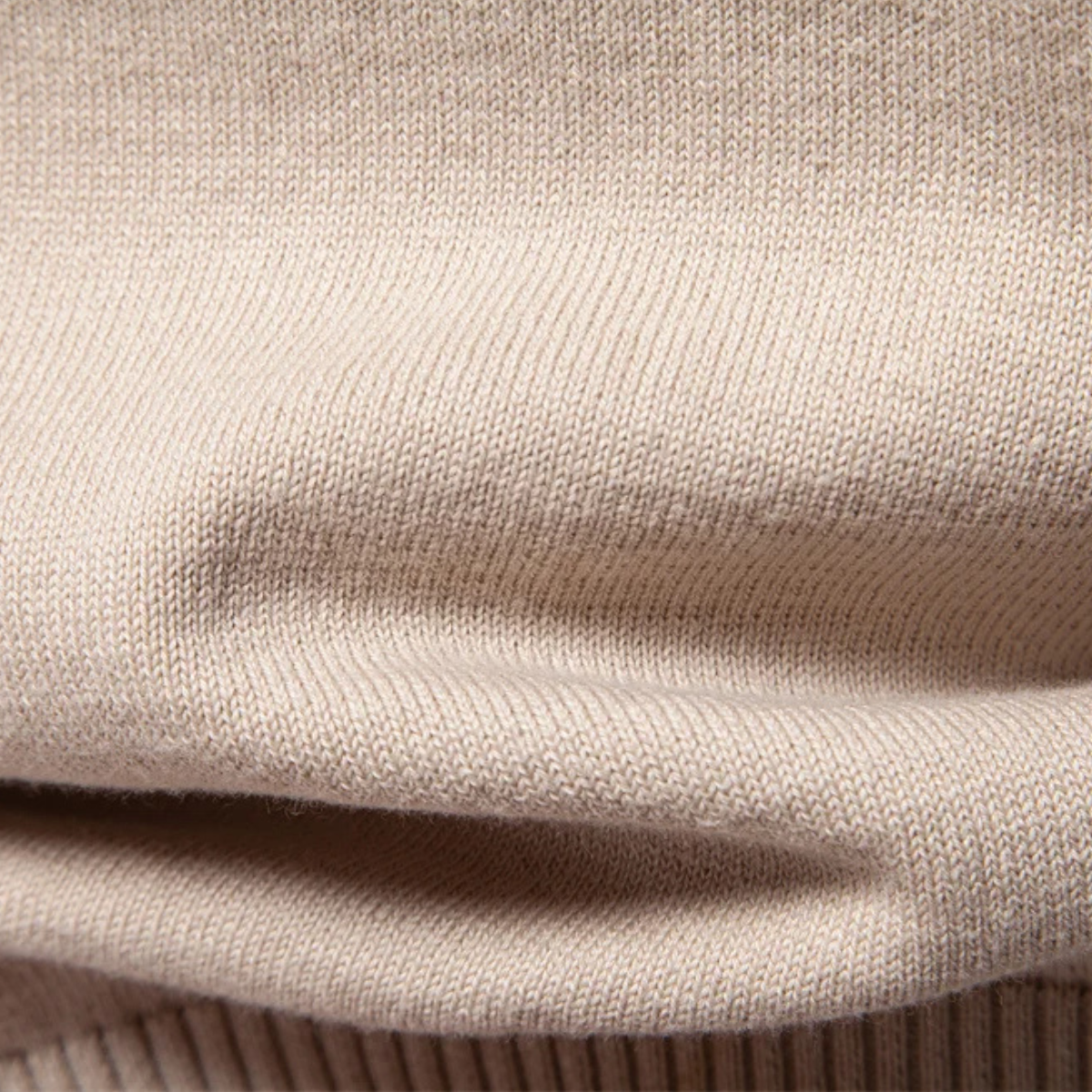 Windsor-rundkrage polotröja för män – Elegant komfort och modern stil