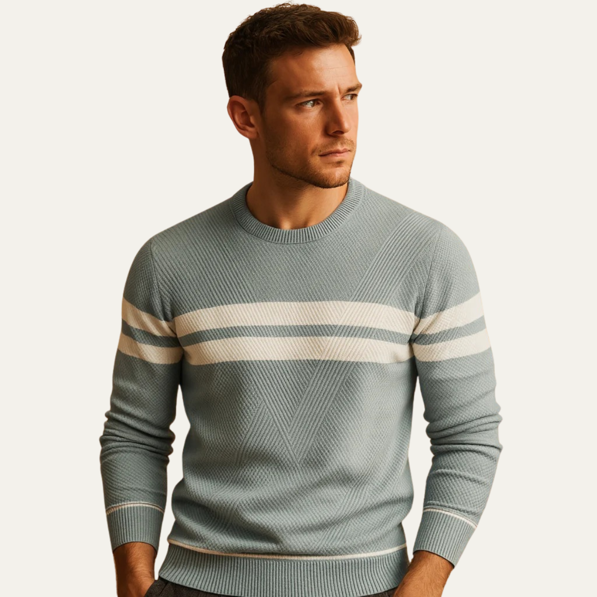 Pullover Cambridge Knit med Elegant Stripes