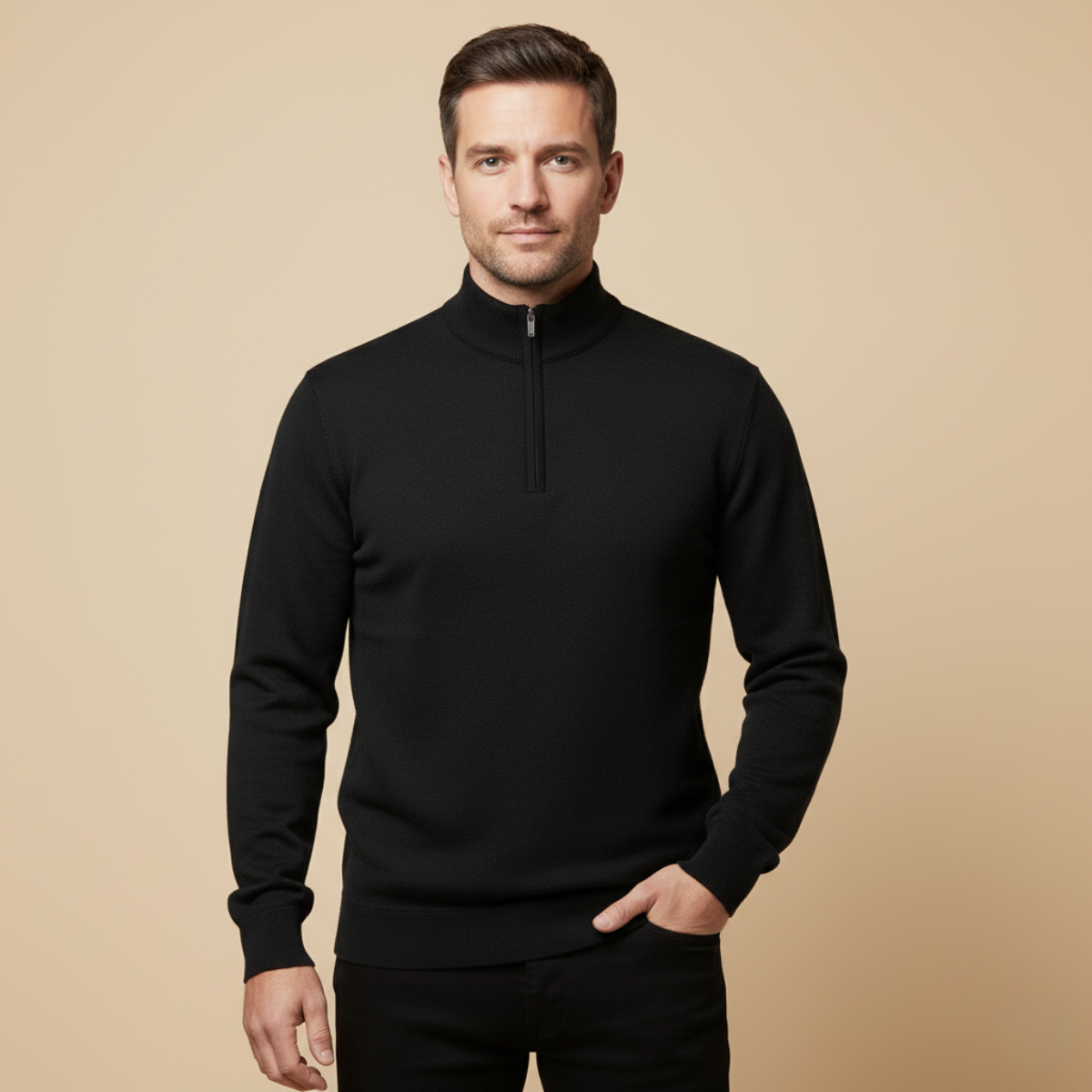 Warwick herrpullover med polokrage – Bekvämlighet och elegans garanterad