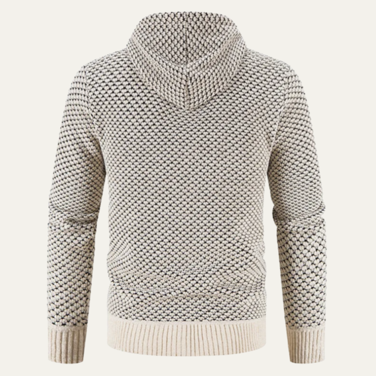 The Harrington - Herr Stickade Fleecefodrade Zip-Up Vinter Hoodie Jacka