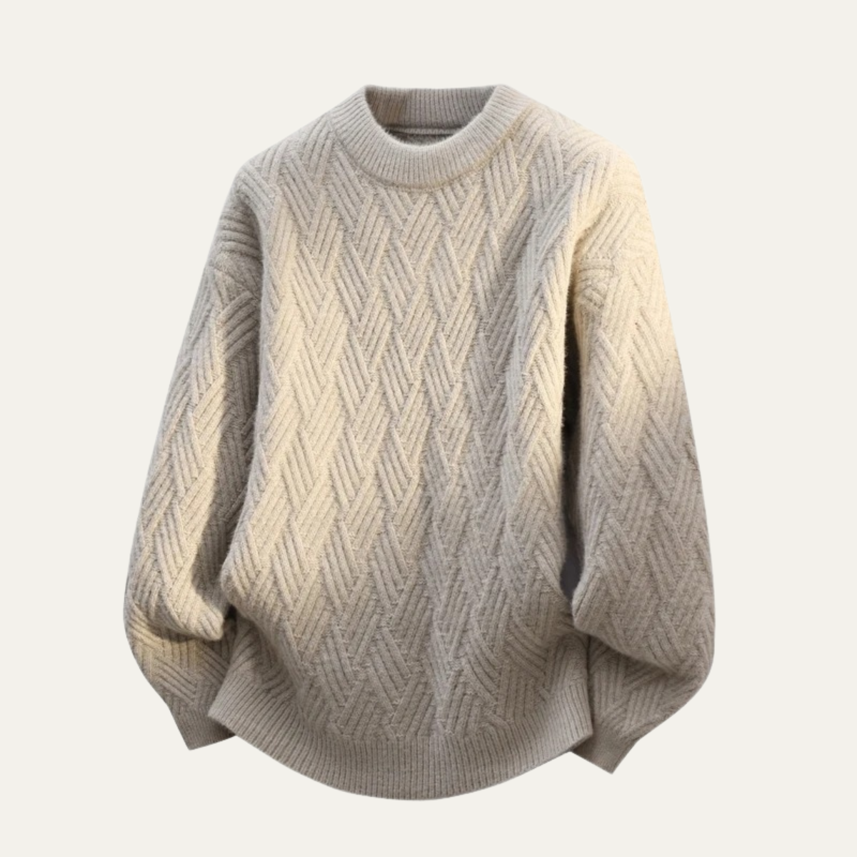 The La Maddalena - Herr Varm Vintersweater med Rund Hals