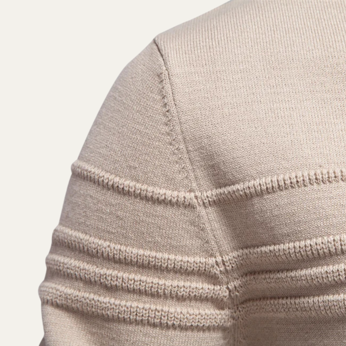 Windsor-rundkrage polotröja för män – Elegant komfort och modern stil