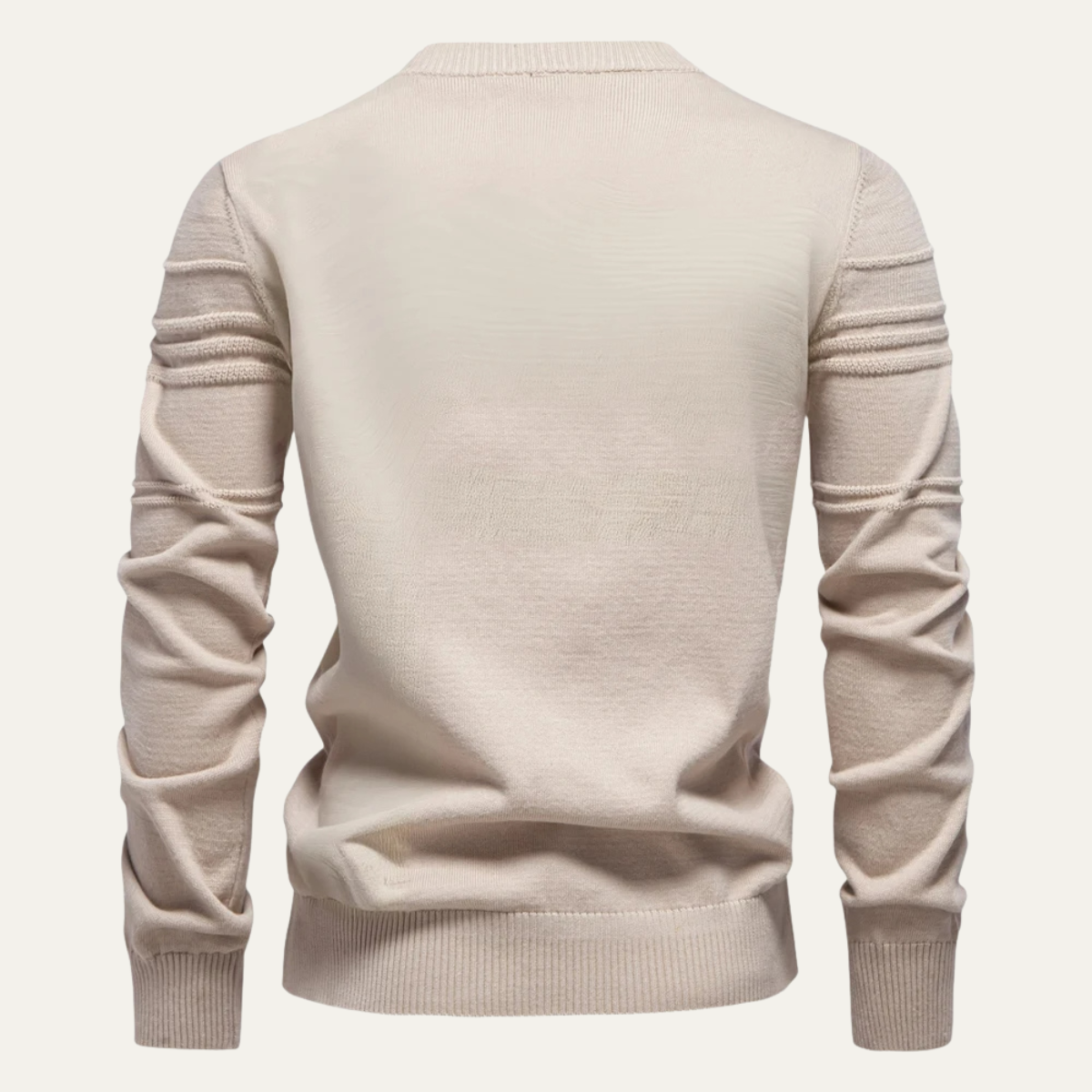 Windsor-rundkrage polotröja för män – Elegant komfort och modern stil