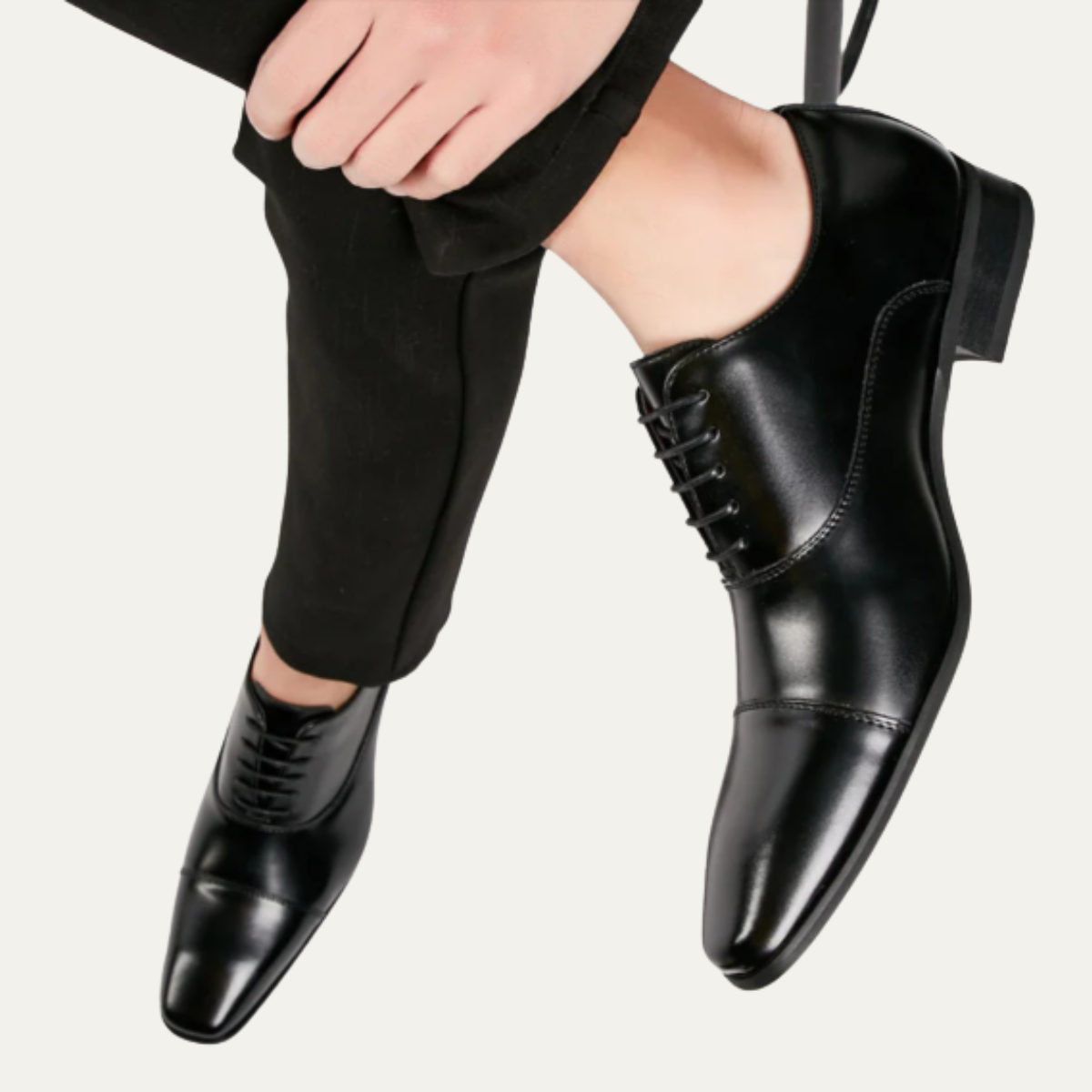 The Albright - Herr Polerade Formella Laceskor i Läder