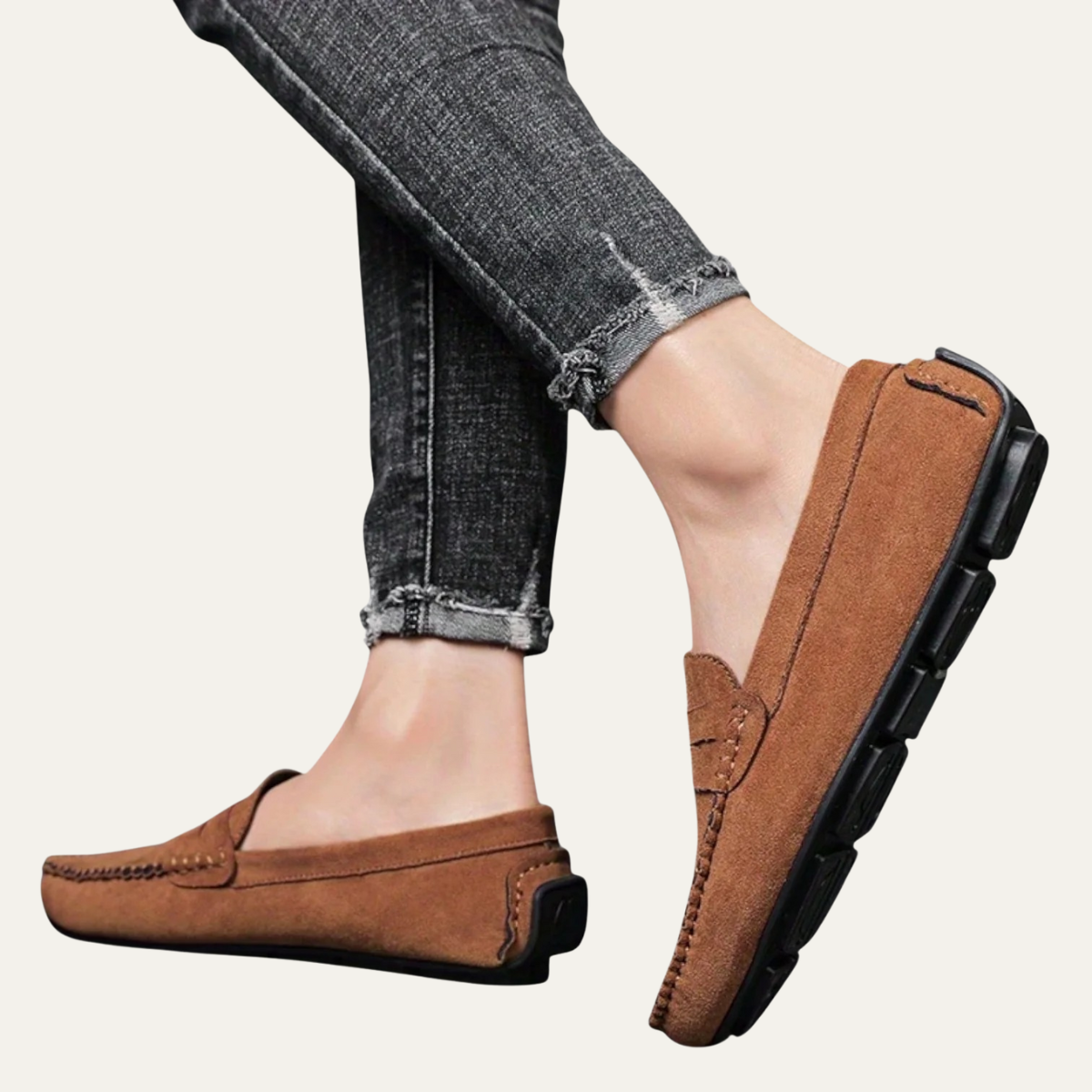 The Marostica - Herr Suede Klassiska Mokasiner Slip On Loafers