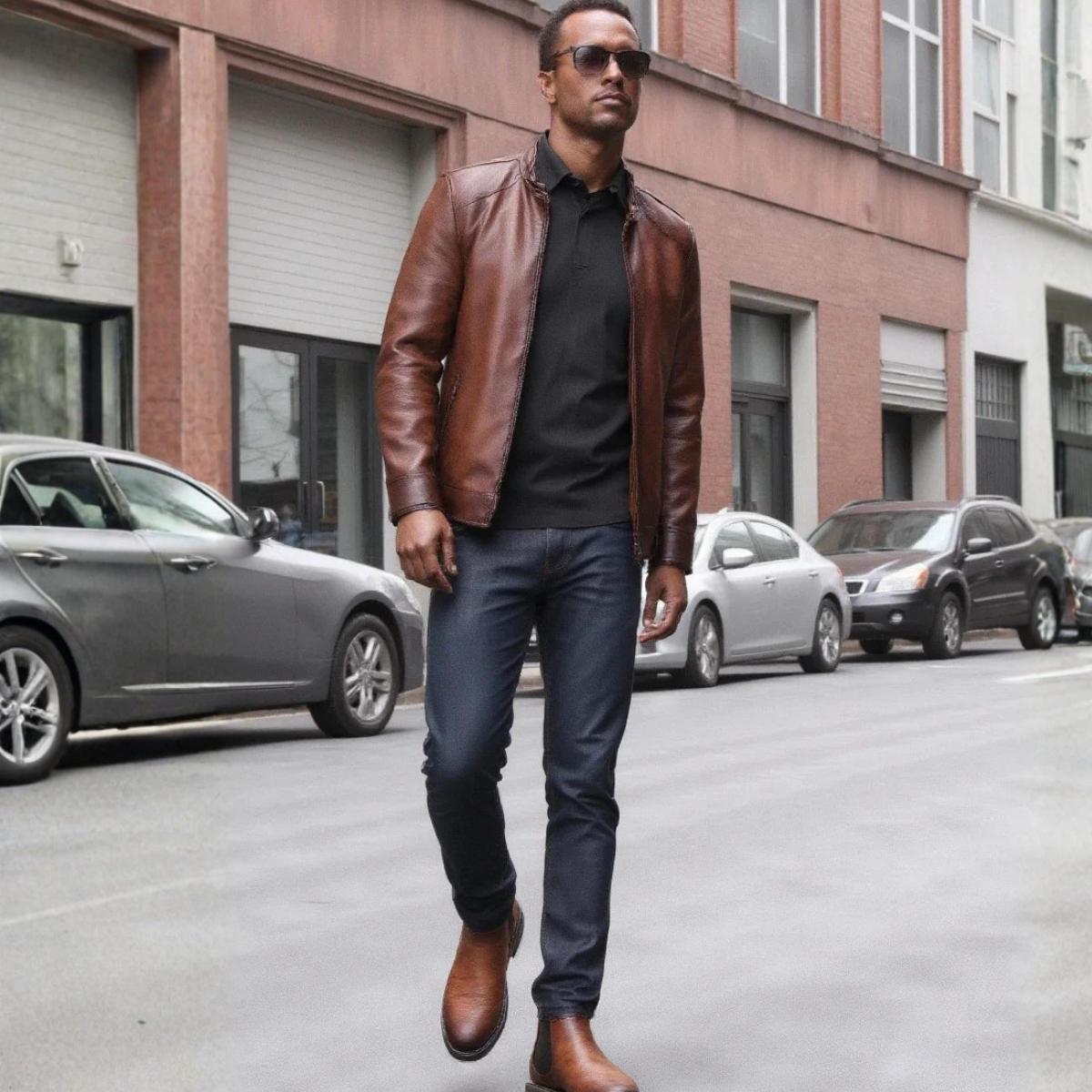 The Montalcino - Herrarnas Bruna Klassiska Läder Slip-On Chelsea Stövlar