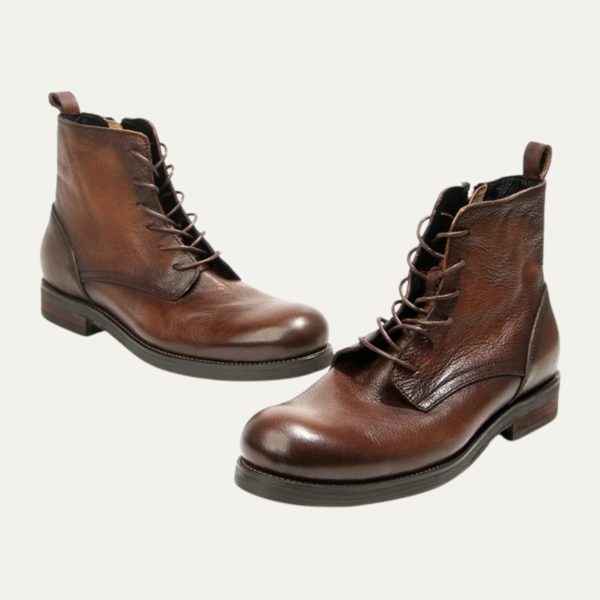 The St Davids - Herrskor i Läder Retro Casual Snörning