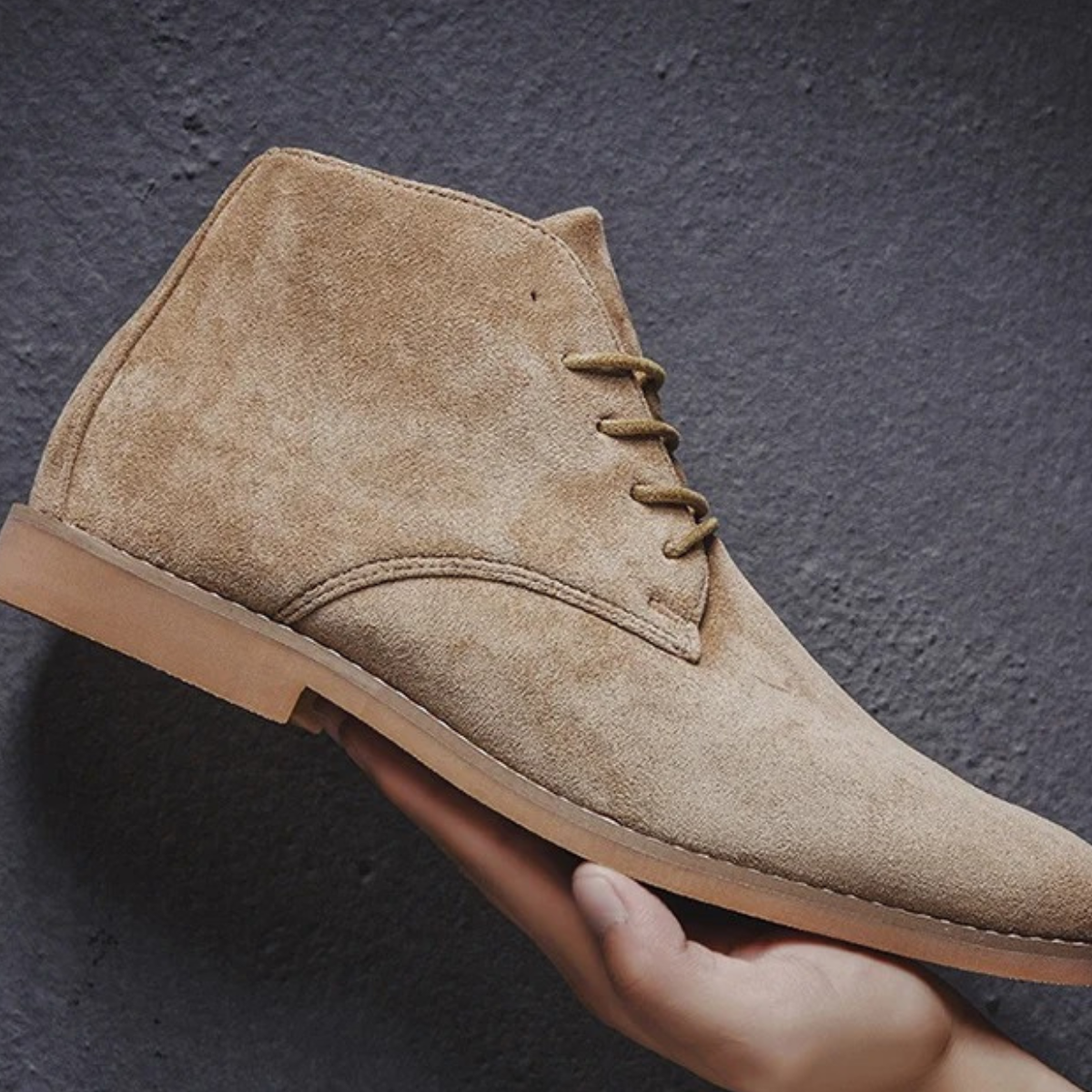 The Dockside - Herr Casual Suede Snörade Ankelstövlar