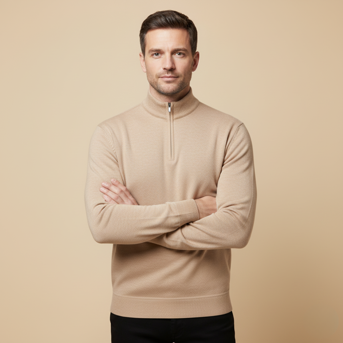 Warwick herrpullover med polokrage – Bekvämlighet och elegans garanterad