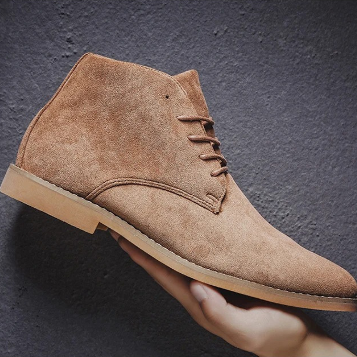 The Dockside - Herr Casual Suede Snörade Ankelstövlar