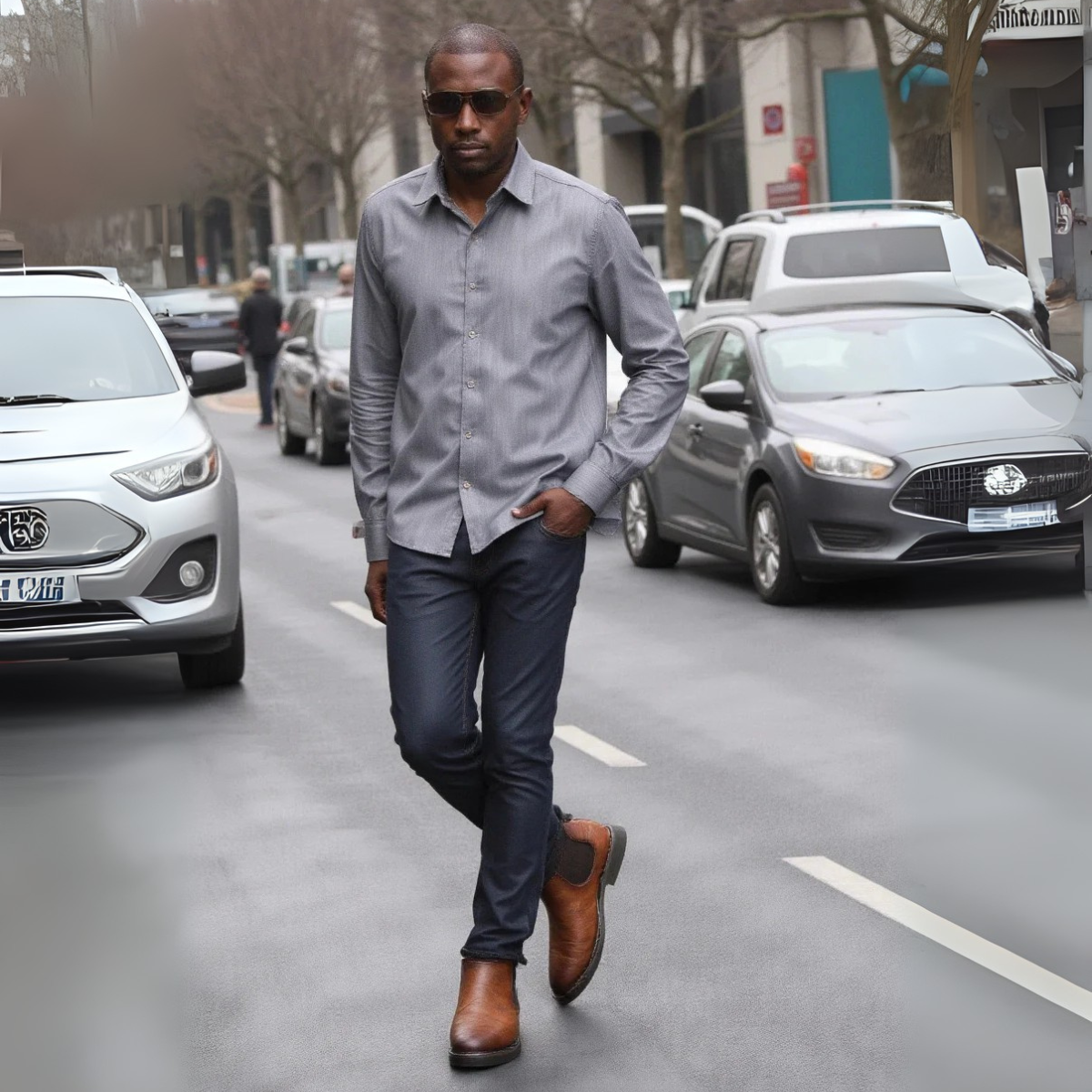 The Montalcino - Herrarnas Bruna Klassiska Läder Slip-On Chelsea Stövlar