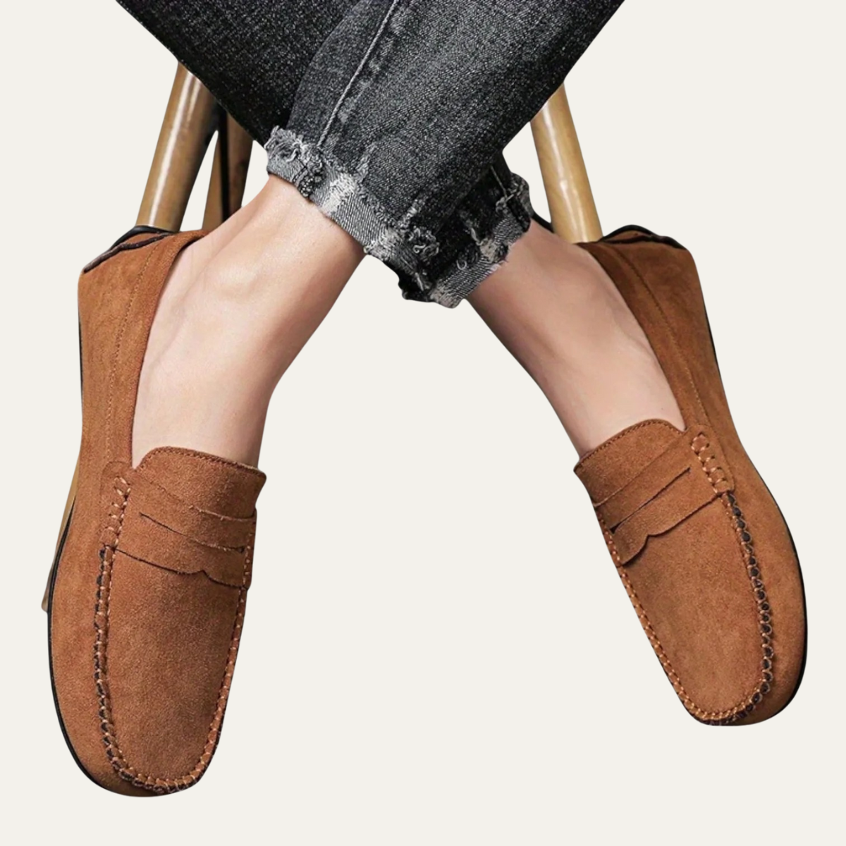 The Marostica - Herr Suede Klassiska Mokasiner Slip On Loafers