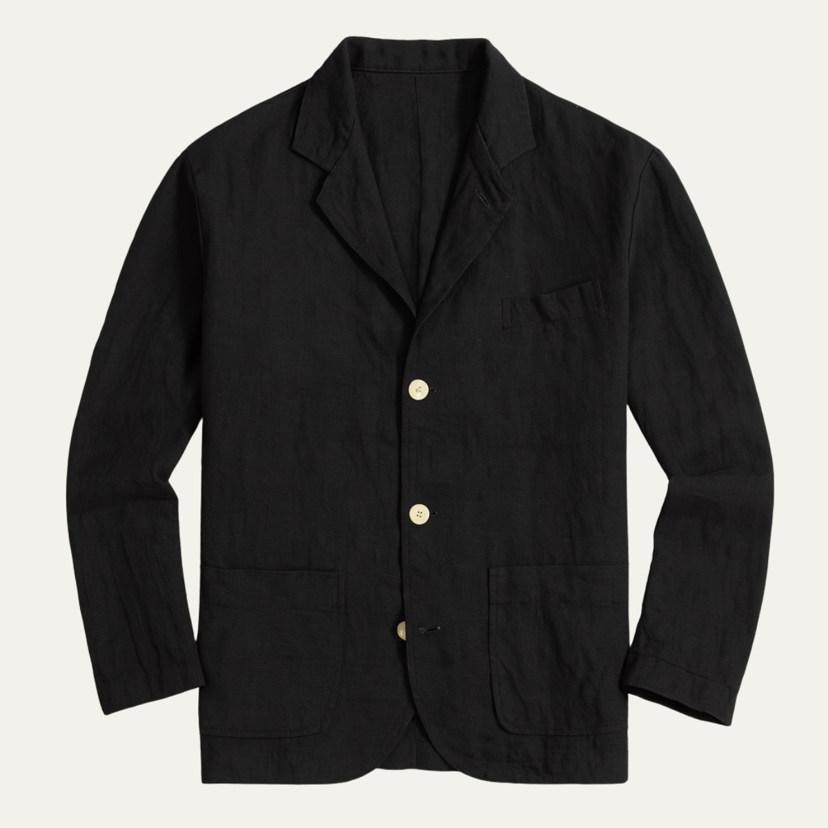 The Milan - Herrstylad Linnejacka - Lätt Blazer