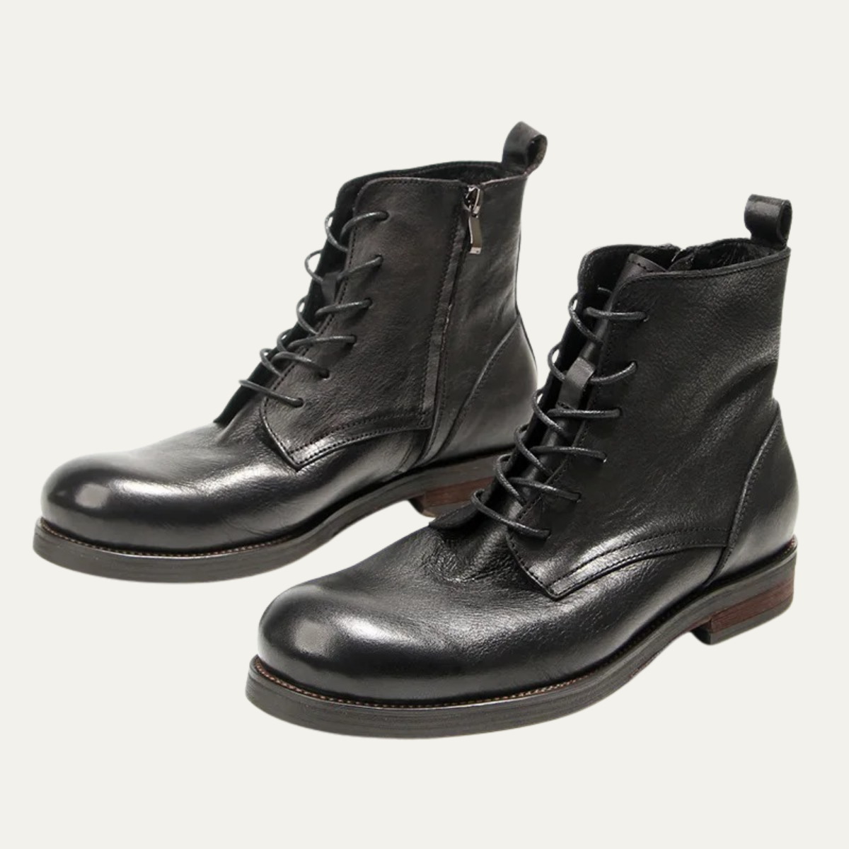 The St Davids - Herrskor i Läder Retro Casual Snörning