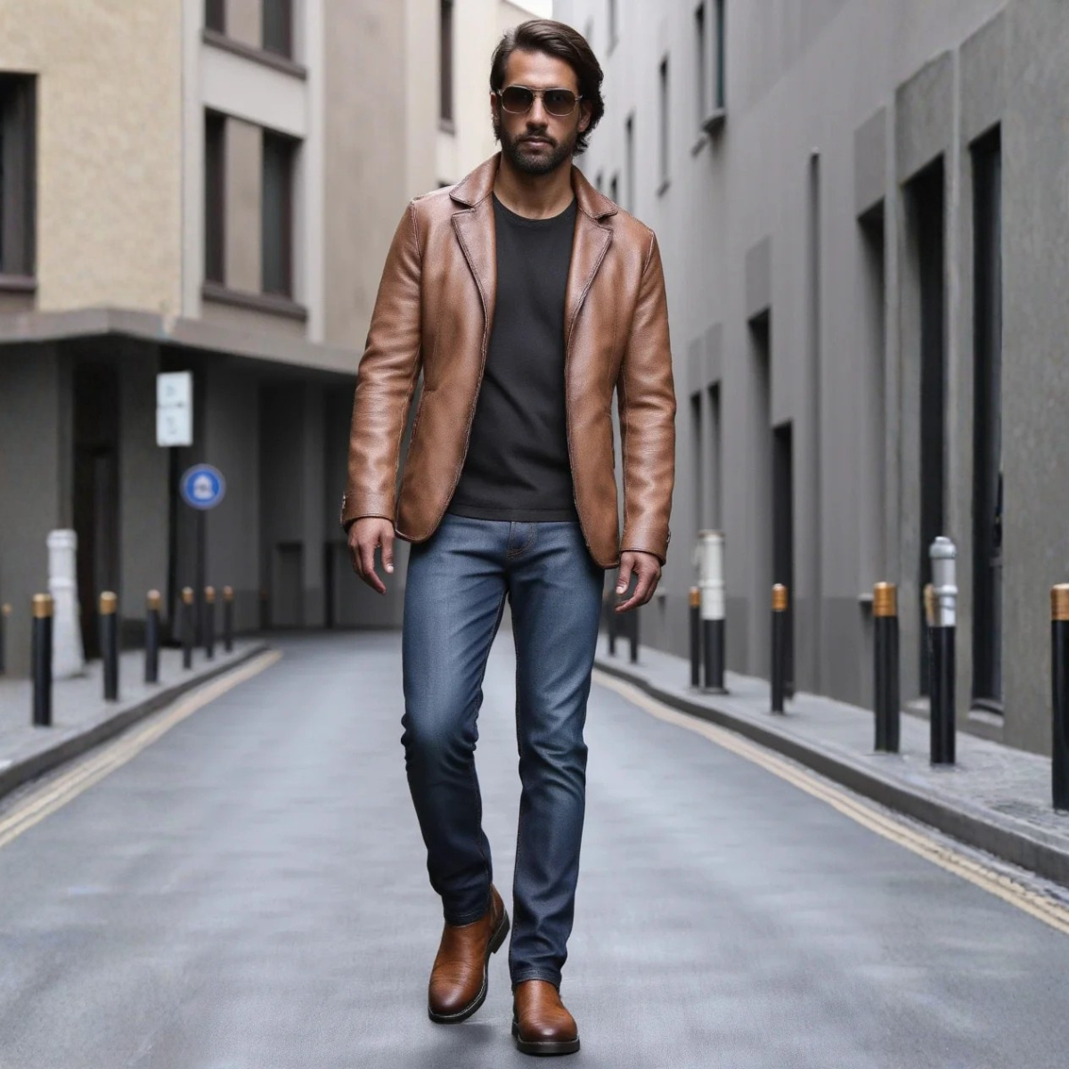 The Montalcino - Herrarnas Bruna Klassiska Läder Slip-On Chelsea Stövlar