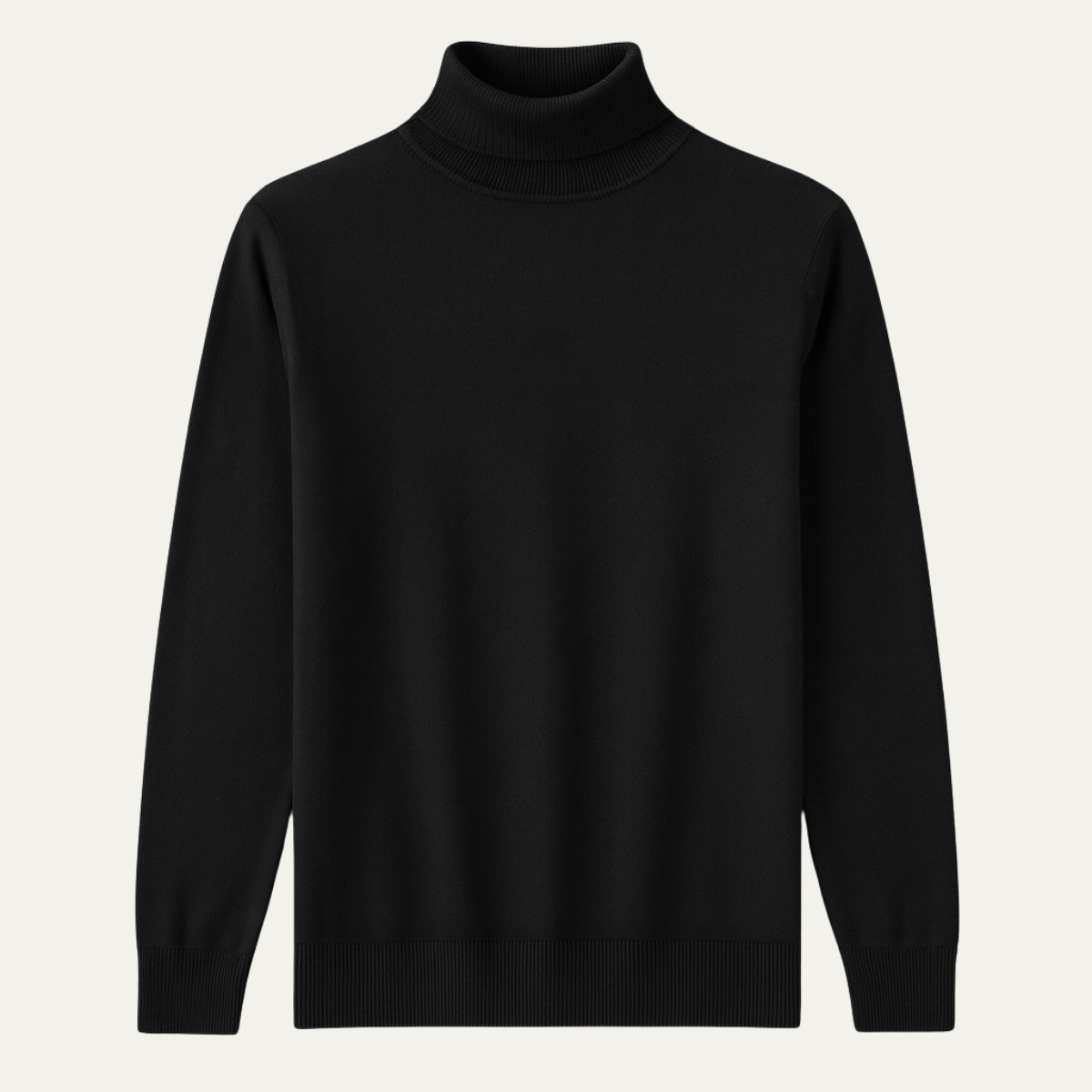 Herrpullar i slim fit av klassisk bomull – Den stilrena turtleneck-designen för en elegant look