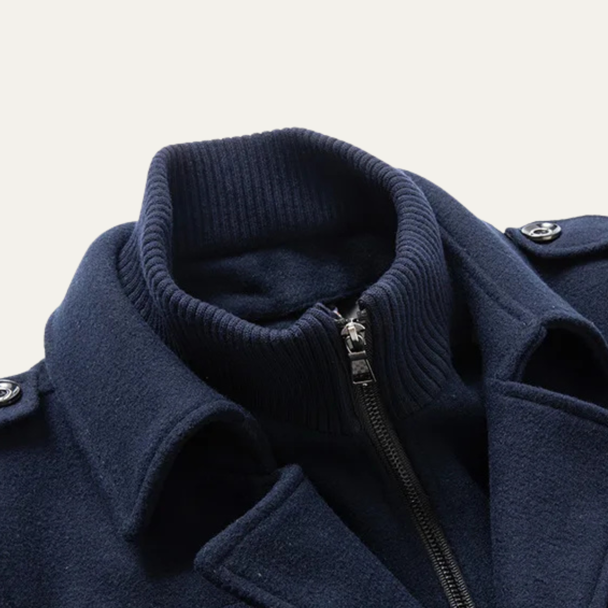 The Kensington - Herr Dubbelkrage Affärsull Trench Coat