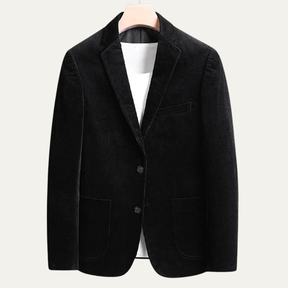 The Lancaster - Herrars Tjocka Flanell Corduroy Affärs Blazer Jacka