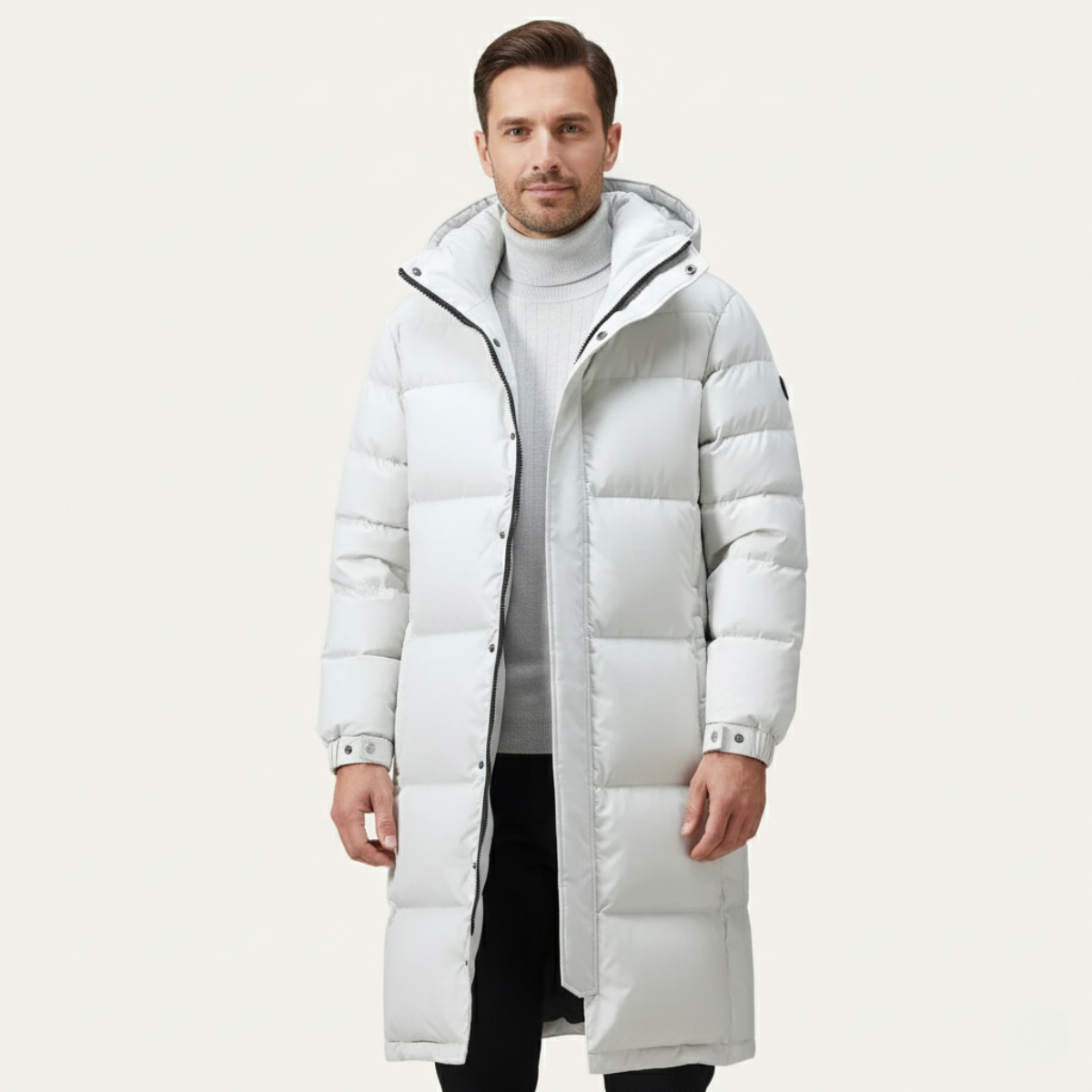 The Westminster – Lång herr dunparka med huva