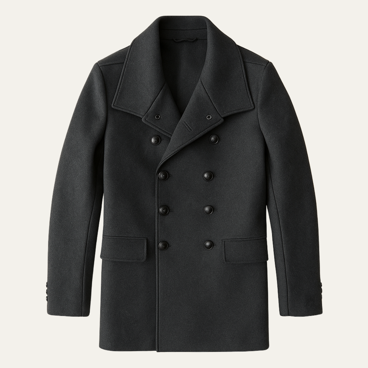 The Stratford - Herrs Dubbelknäppt Lång Ull Trench Coat