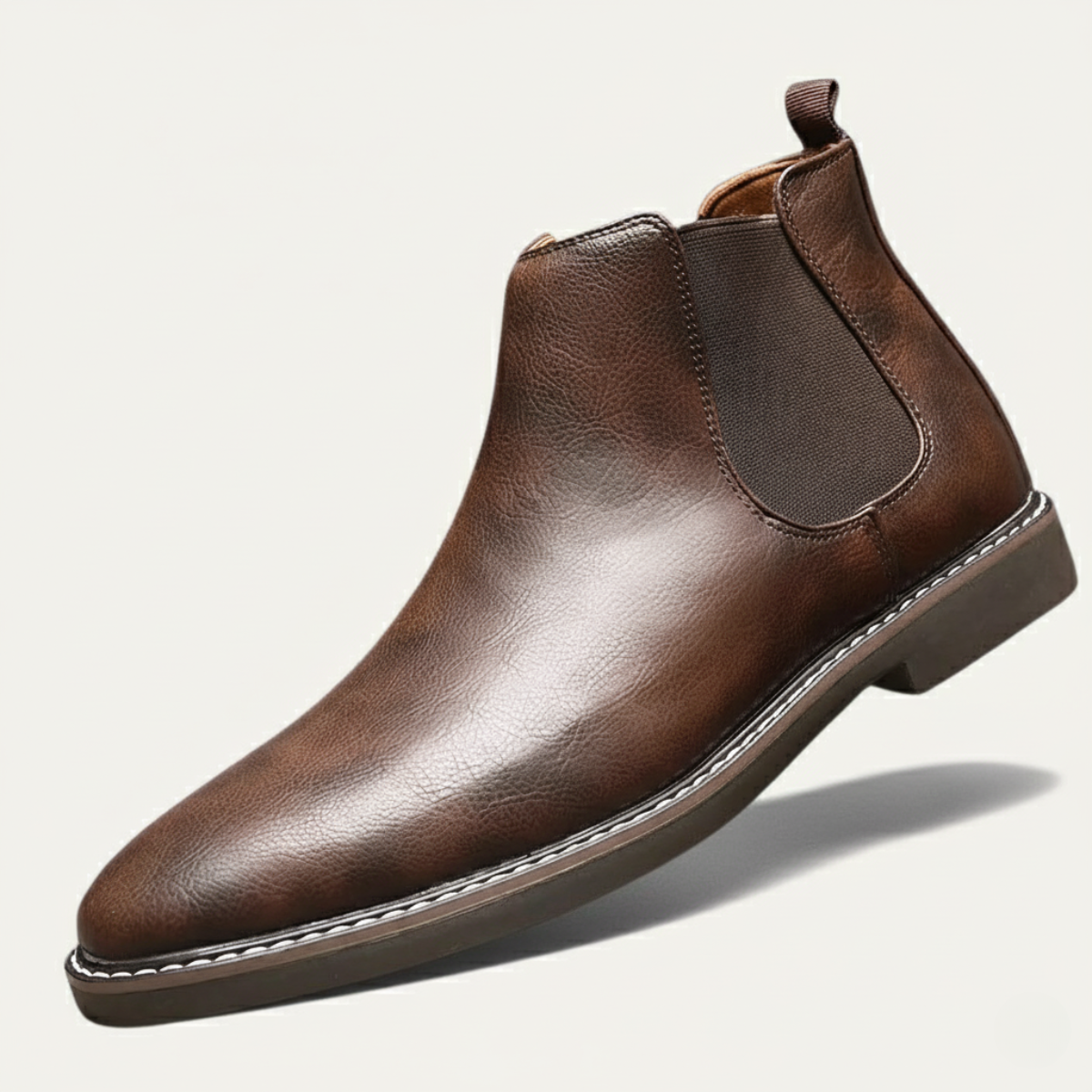 The Wrexham - Herrens Casual Läder Slip-On Chelsea Boots