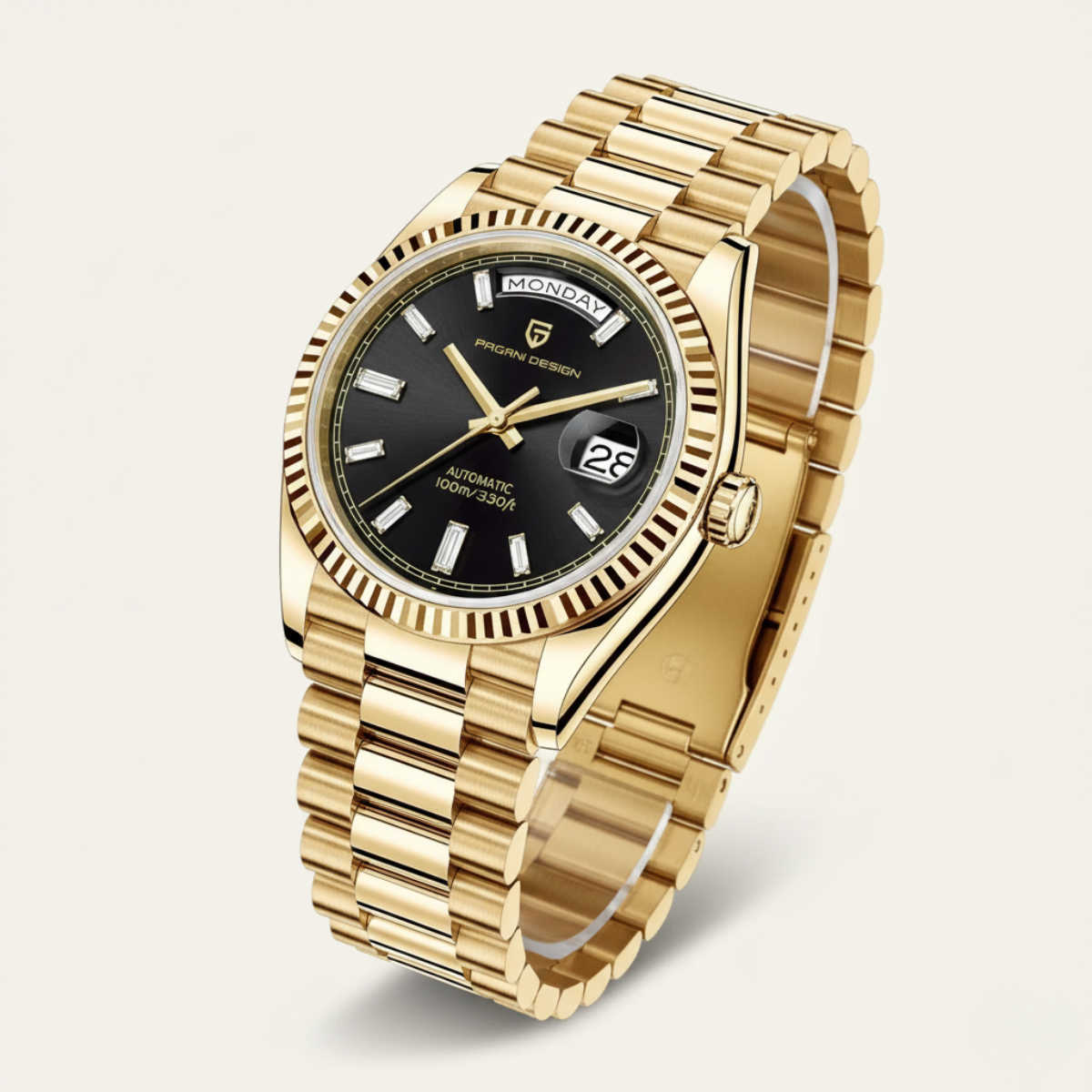 Lyxklocka Geneva för män i tidlös och elegant stil