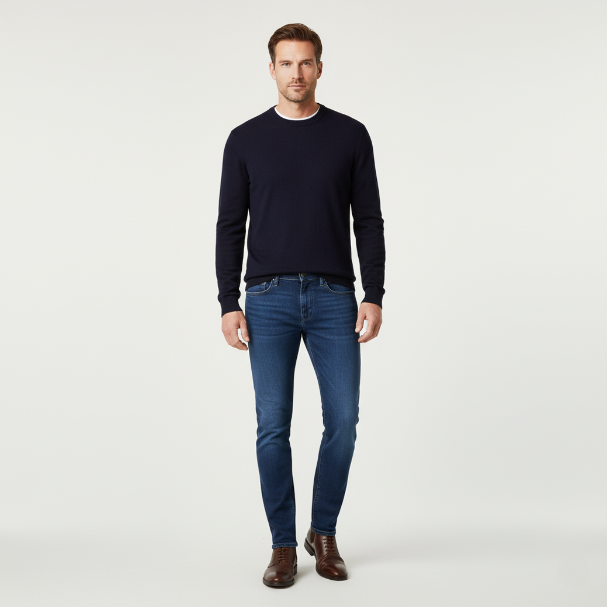 Santiago Slim Fit Stretch Skinny Jeans för män – Snygg komfort och ett modernt utseende