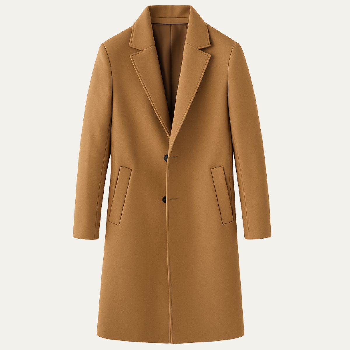 Långärmad herrkappa The Langley för en elegant och varm stil