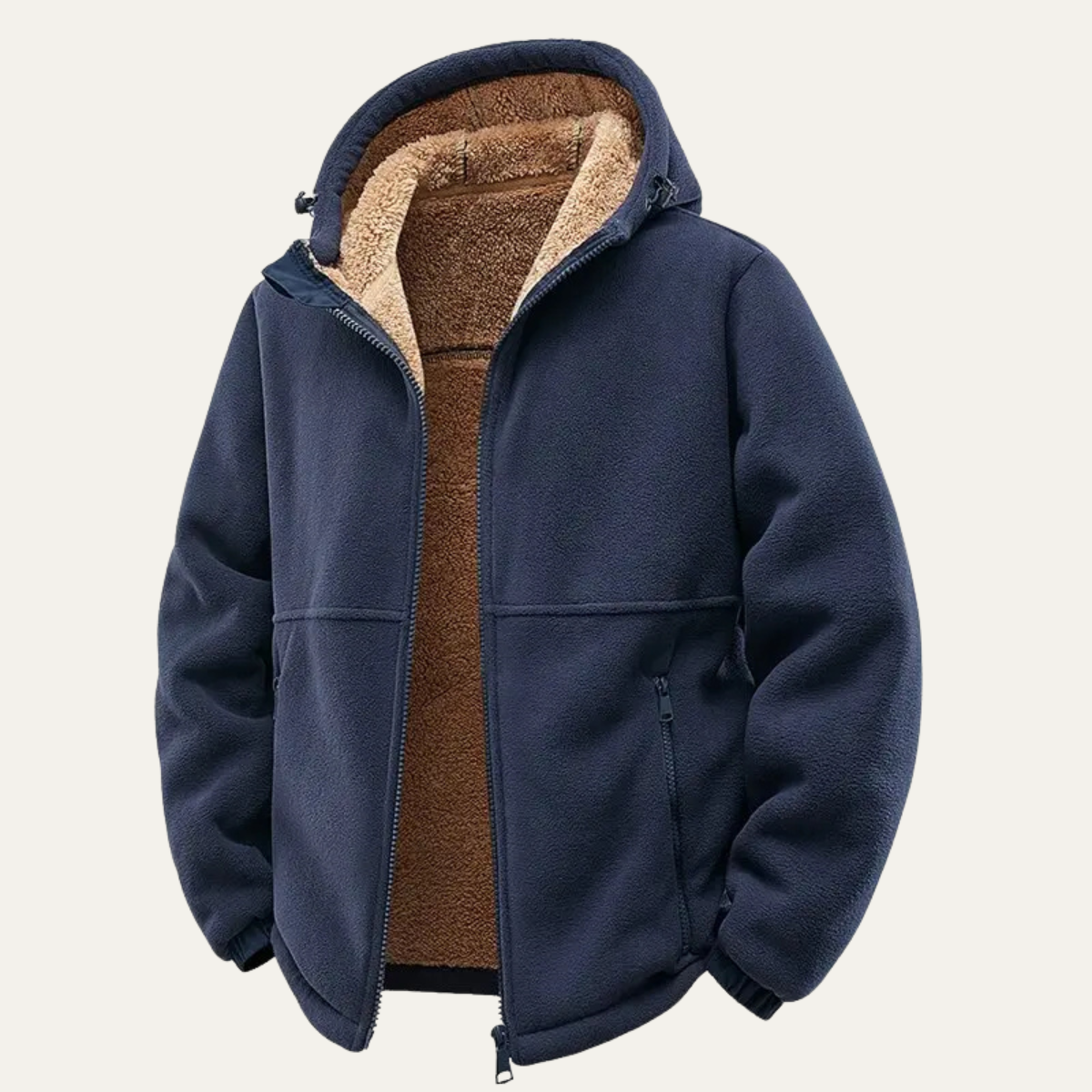 The Harriman - Herr Varm Soft Shell Fleece Zip Up Huva Jacka