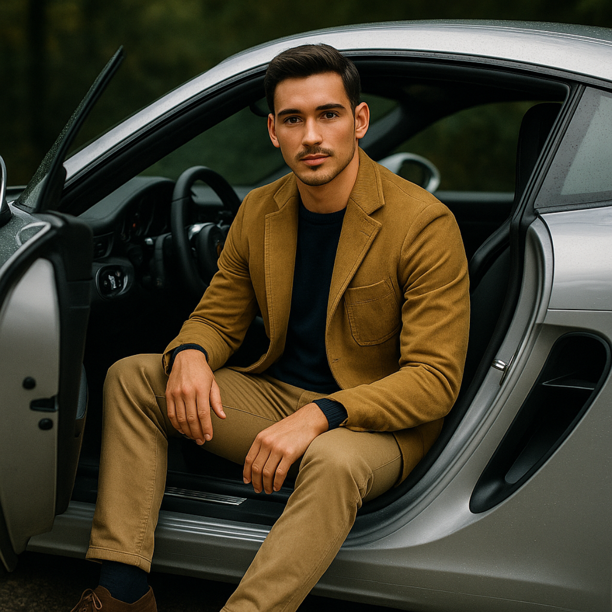 The Reykjavik - Stilren Casual Vindjacka i Bomull för Herr