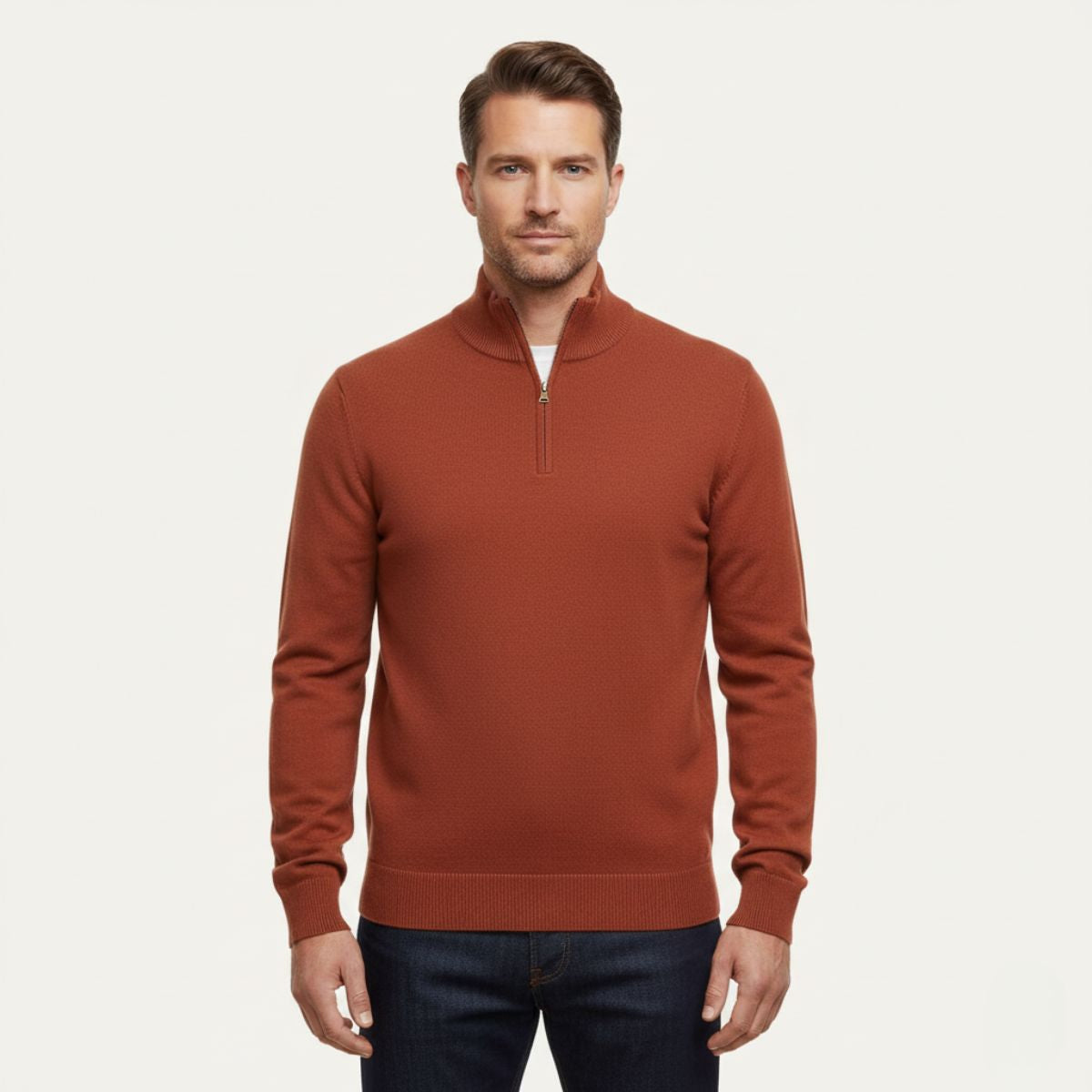 Trendy The Bronx Modern herrar quarterzip pullover – stilfull och bekväm