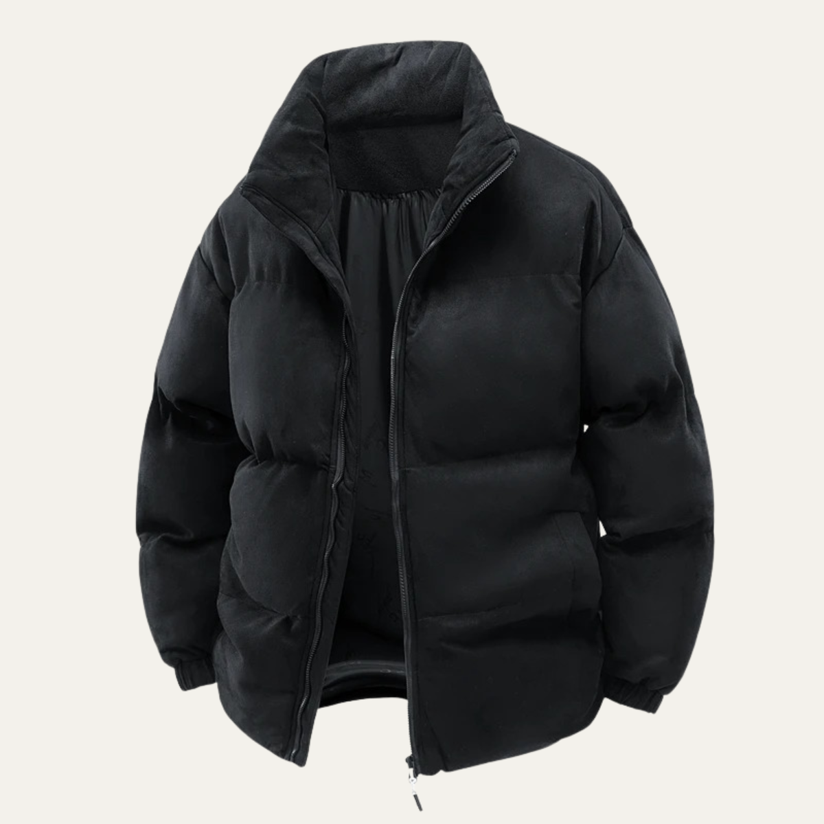 The San Casciano - Herr Suede Vinter Bomull Fodrad Pufferjacka