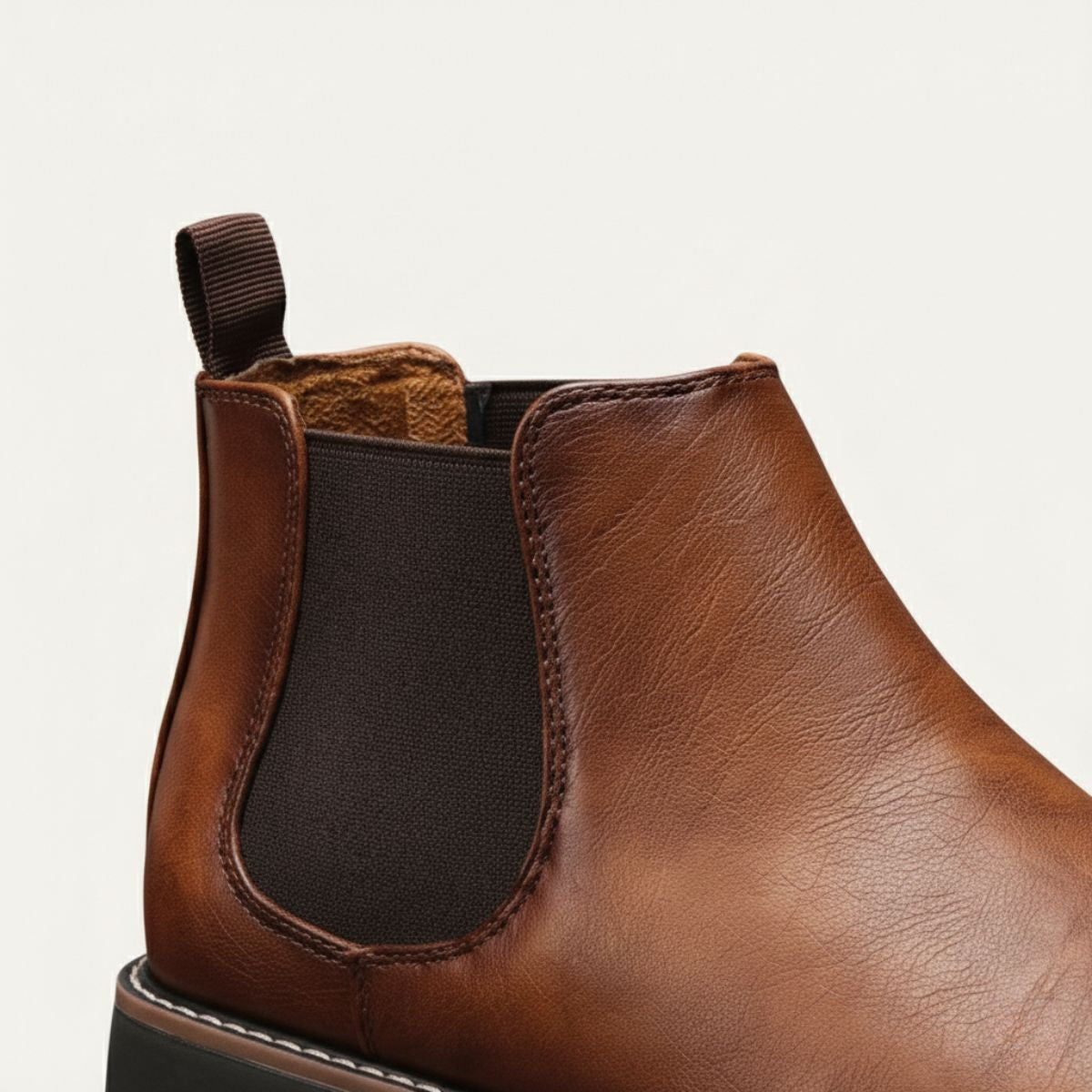 The Highlands - Herrars Hållbara Läder Chelsea Boots