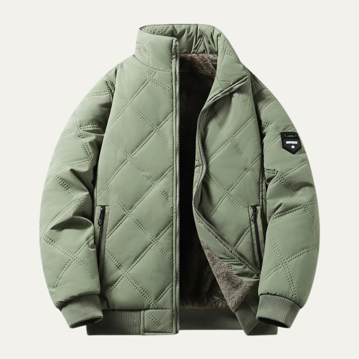 The Cresthill - Herr Vadderade Fleece Fodrade Varma Vinterjacka