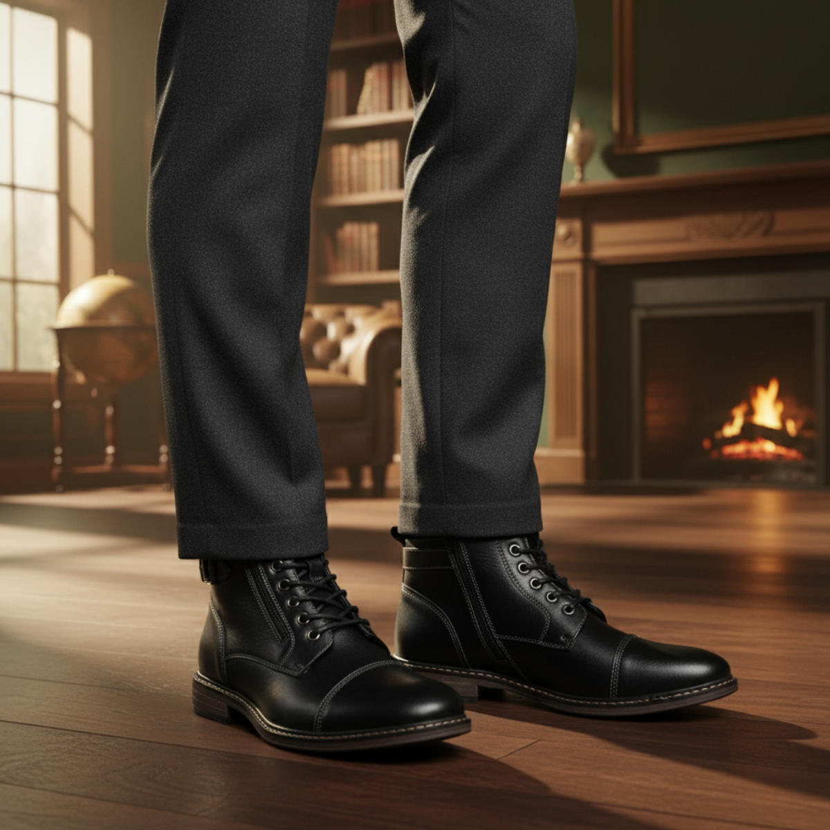 The Brescia - Herr Casual Vintage Läder Ankelstövlar