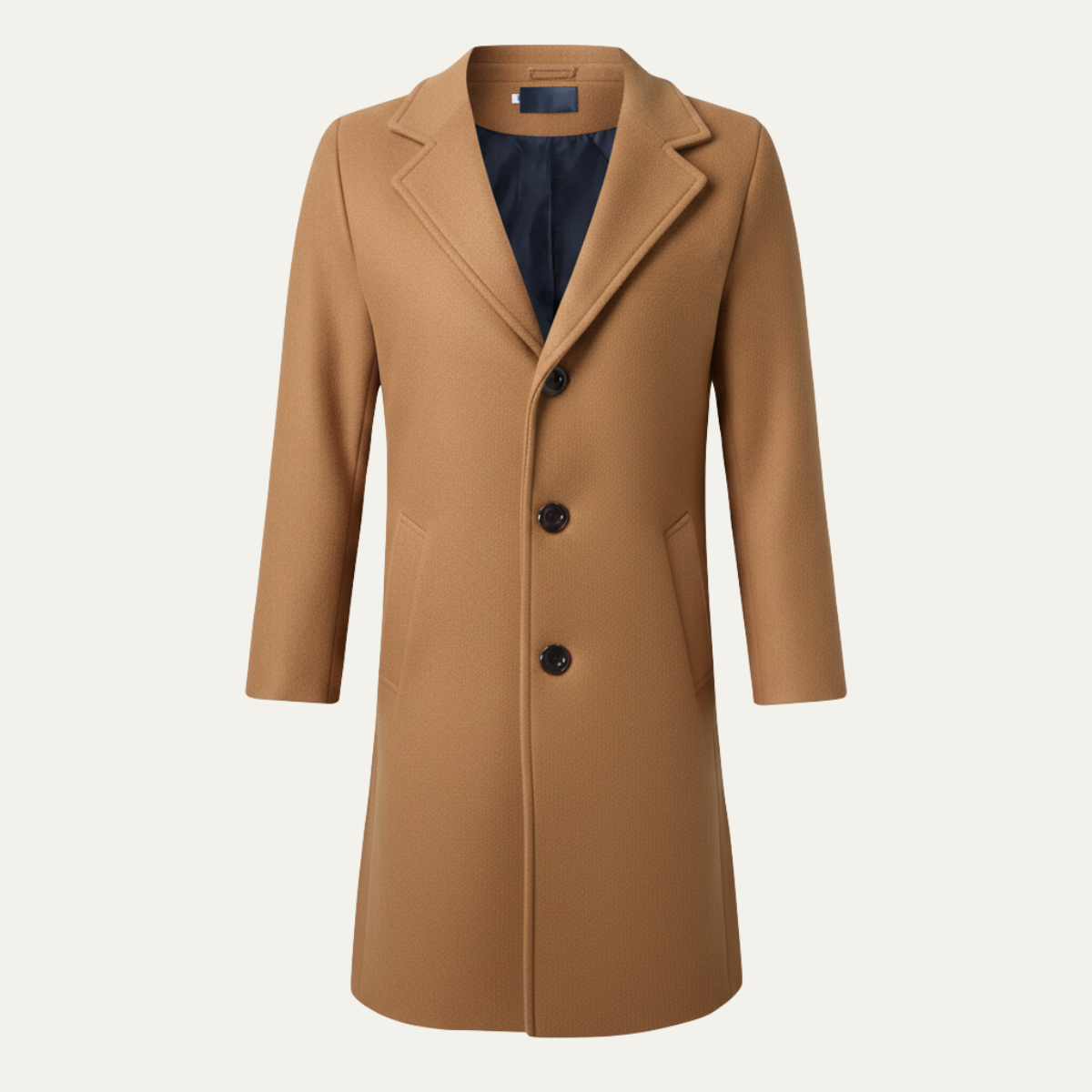 The Wilshire - Herr Lång Dubbelknäppt Ullblandning Smart Kappa