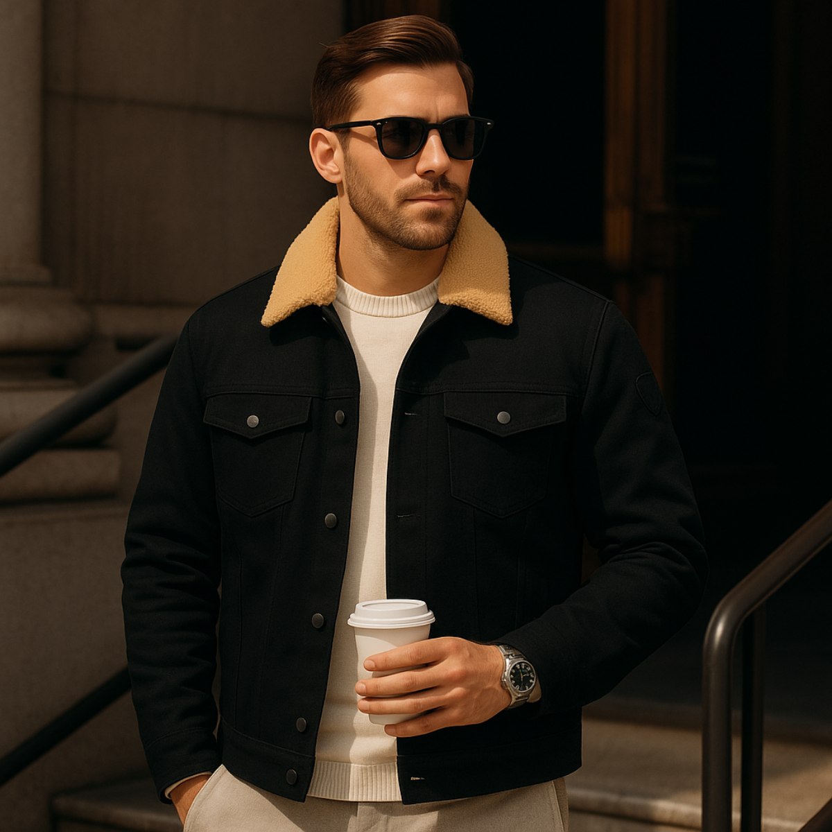 The Vancouver - Herr Fleecefodrad Utomhusjacka - Modern & Varm