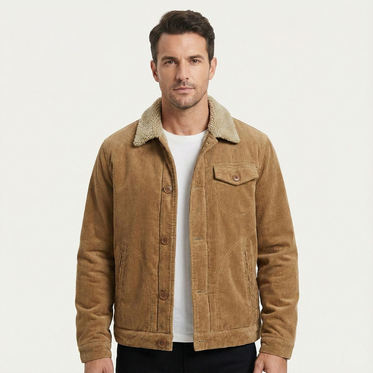 The Eversley – Manchester jacka med sherpa-foder