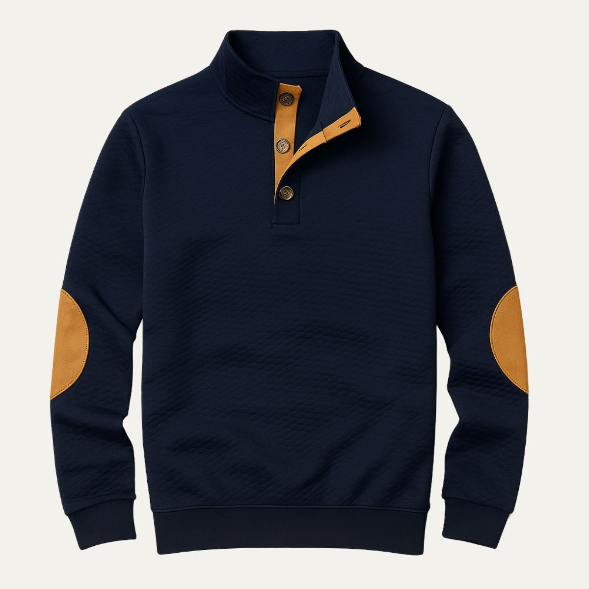 Pull-over Oxford Åttaknappig sweatshirt för stilfull komfort