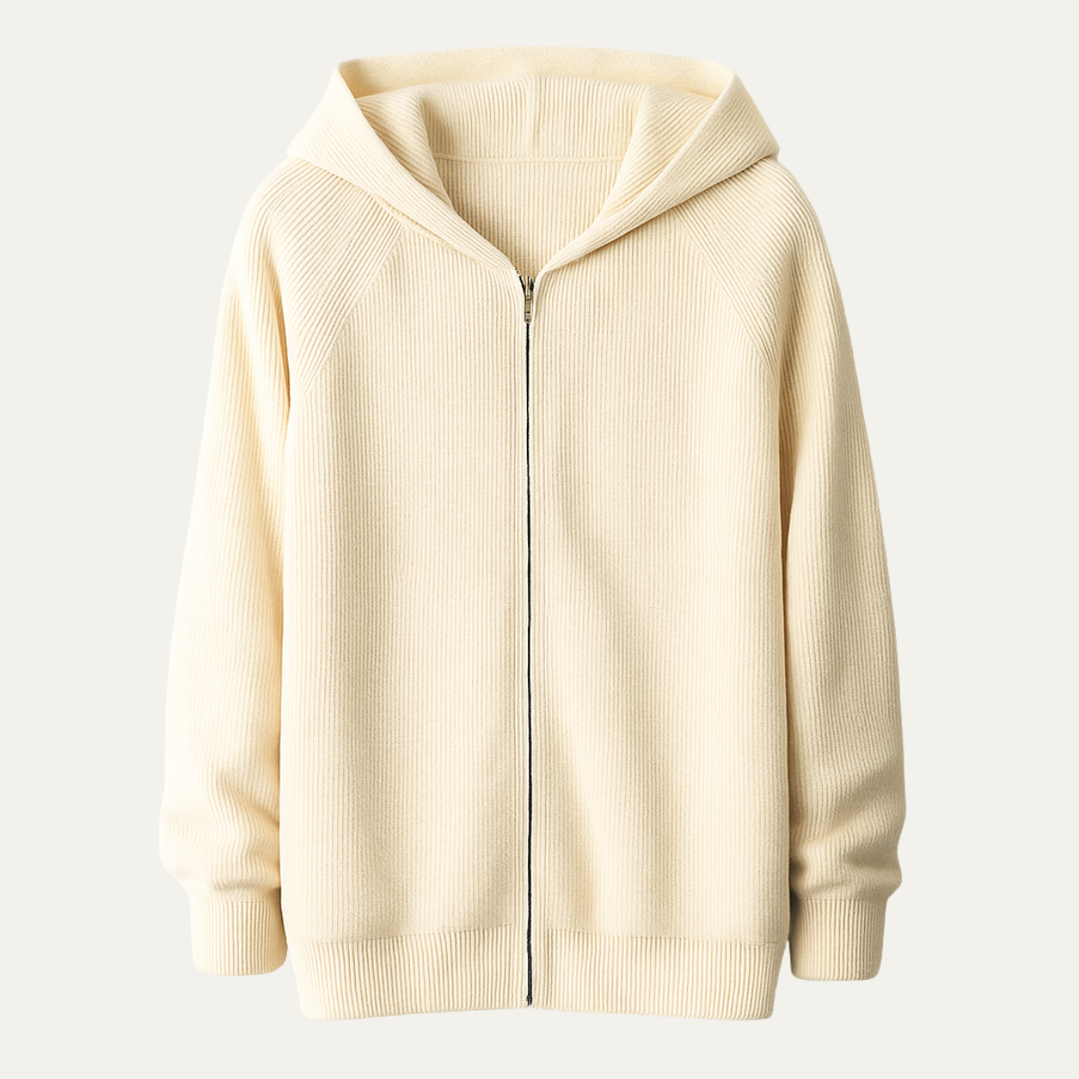 The Riva Garda - Herr Mjuka Lyxiga Merinoull Ziptröja