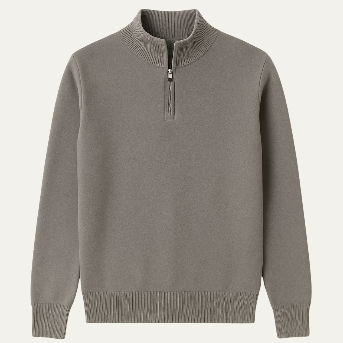 Halv-zip sweatshirt för män – Marinblå elegant
