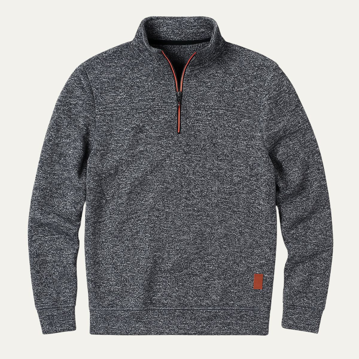 Huvtröja för män The Highland Half Zip – Huvpullover i mjuk terry för ultimat komfort