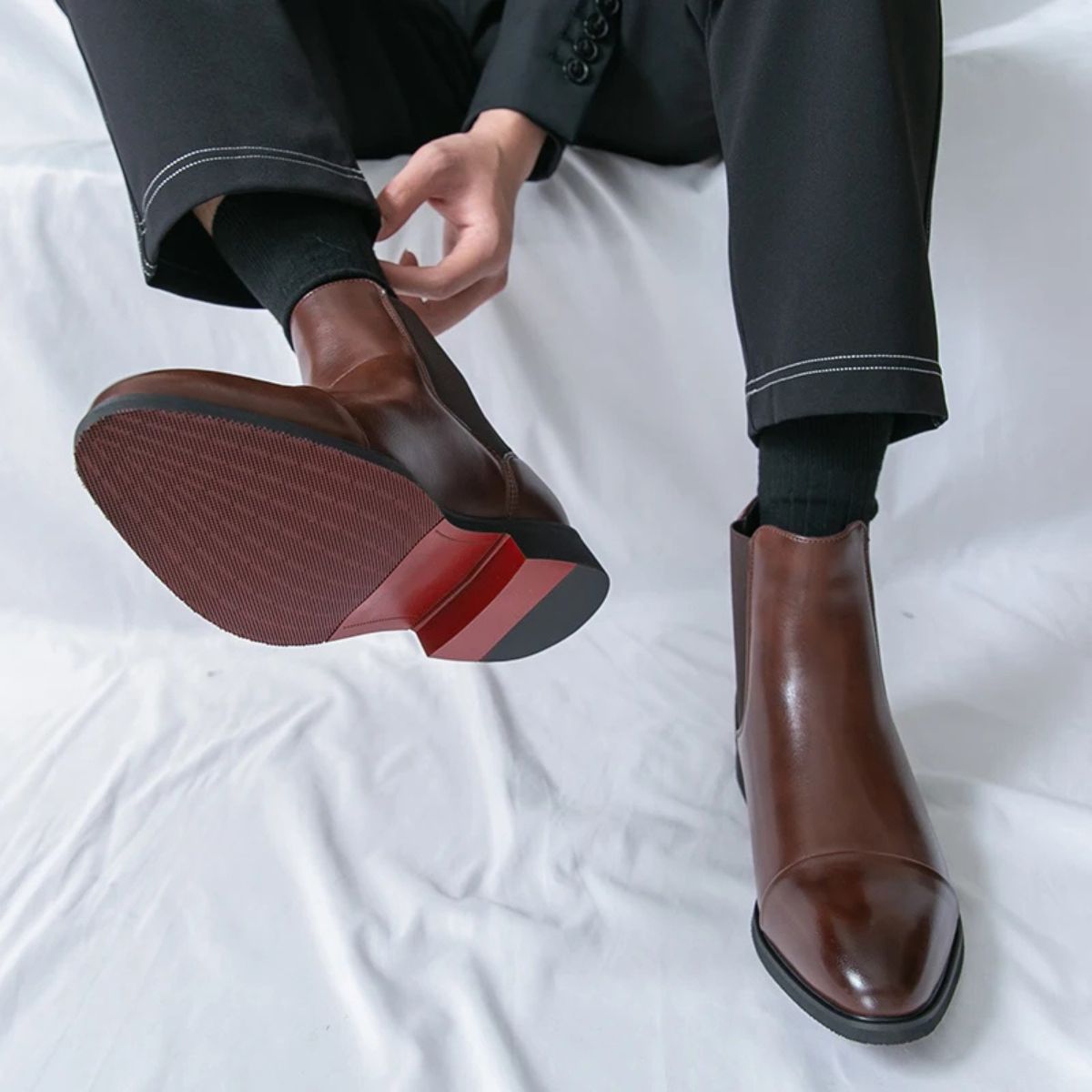 The Savile Row - Herr Läder Chelsea Boots